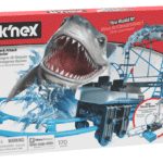 K'nex Shark Attack Coaster in packaging against white background.