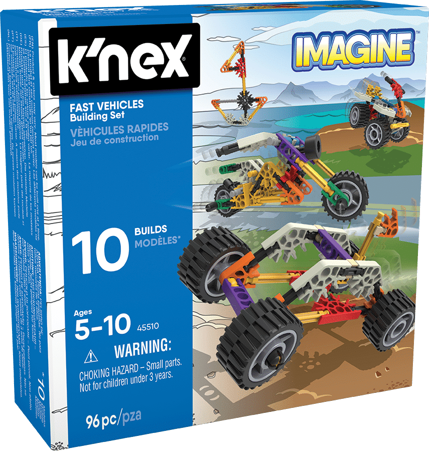 K'nex Fast Vehicles Building Set in packaging.