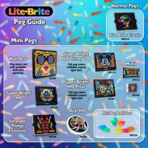 Lite Brite Peg Guide