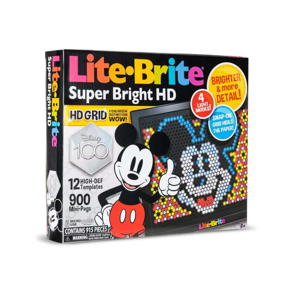 Lite Brite Basic Fun! 02216 Mini, Light Up Drawing Board, Mini LED Drawing  Board