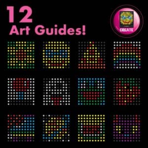 Lite Brite Touch art guides