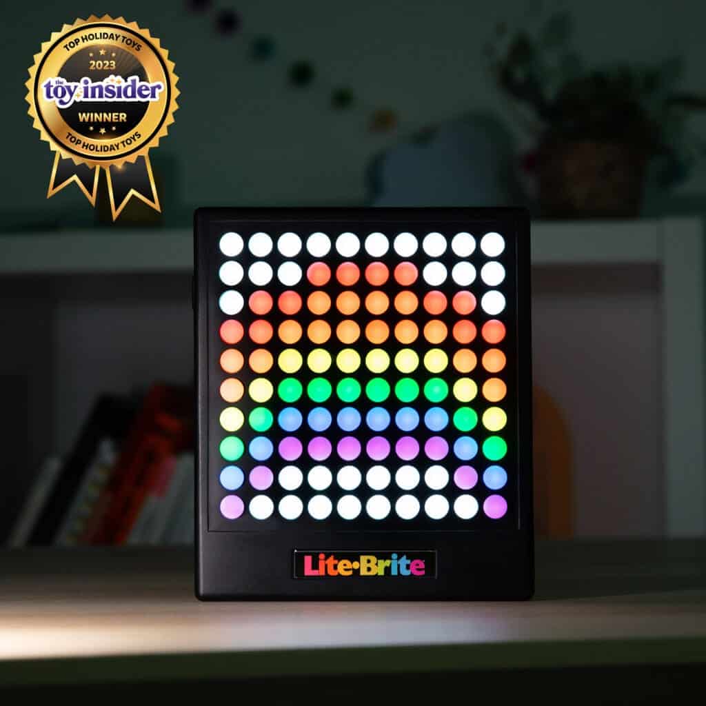 Lite Brite Touch on display on table.
