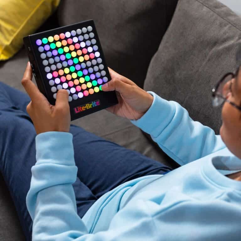 Lite Brite Touch with boy