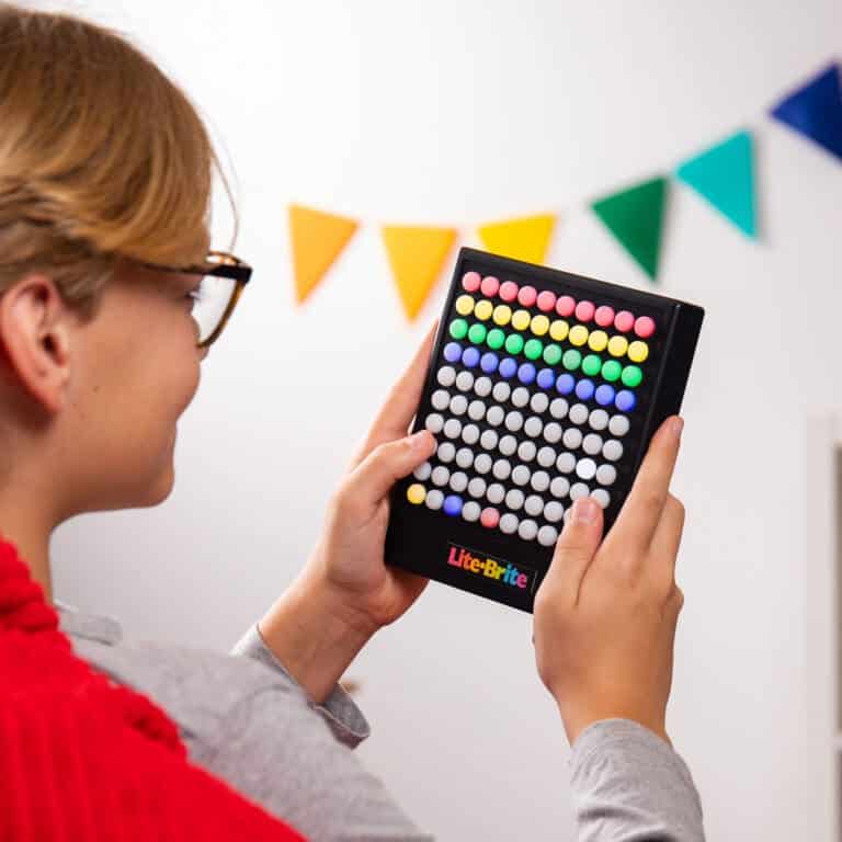 Lite Brite Touch with boy