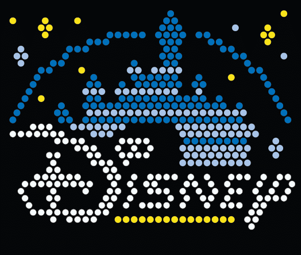 Disney Castle Lite Brite template.