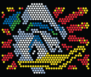 Donald Duck Lite Brite template.