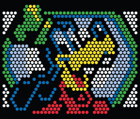 Goofy Lite Brite template.