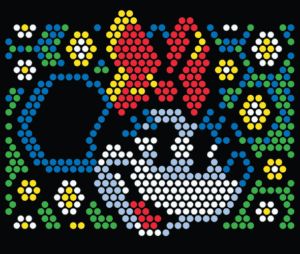 Minnie Mouse Lite Brite template.