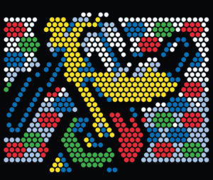 Pluto Lite Brite template.