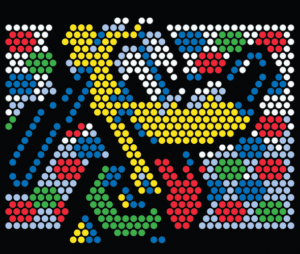 Pluto Lite Brite template.