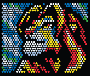 The Lion King Lite Brite template.
