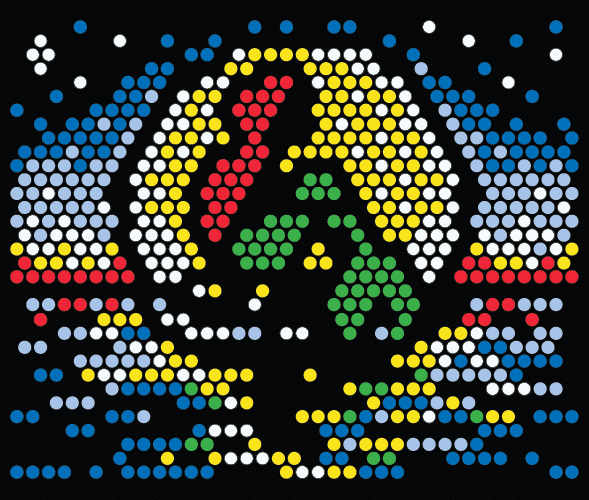 The Little mermaid Lite Brite template.