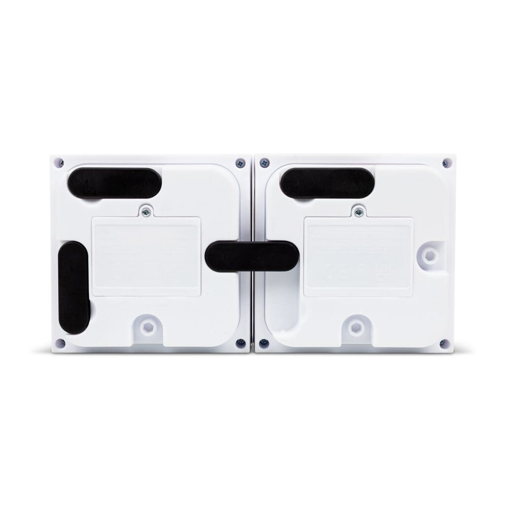 Back of Lite Brite Mini X Connect 2 Pack against white background.