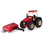 Tonka Steel Classics Tractor & Plow against white background