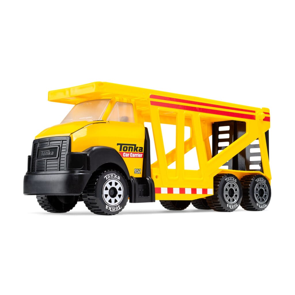 Tonka Steel Classics Classic Car Carrier against white background