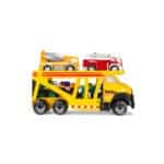 Tonka Steel Classics Classic Car Carrier with cars on top against white background