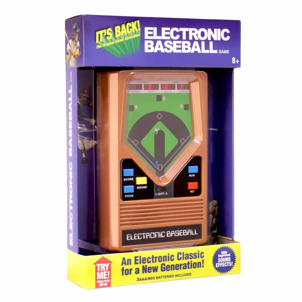 Electronic Baseball Game against white background.