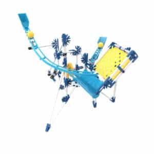 K'nex Marble Coaster Run with Motor against white background.