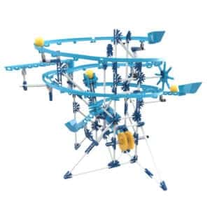 K'nex Marble Coaster Run with Motor against white background.