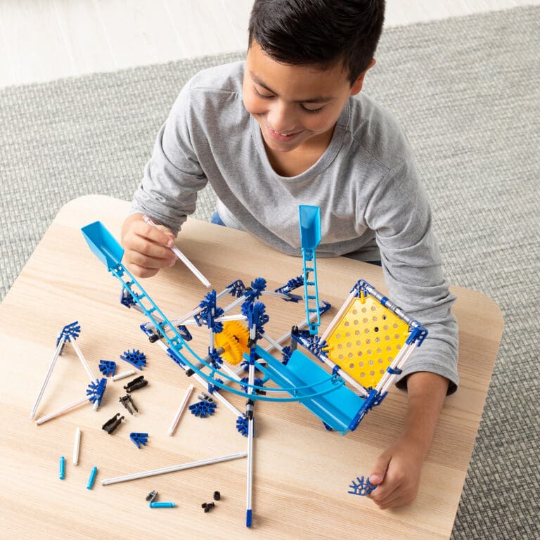 boy with Marble coaster run