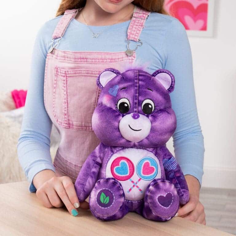 Girl with Care Bears Denim Share Bear