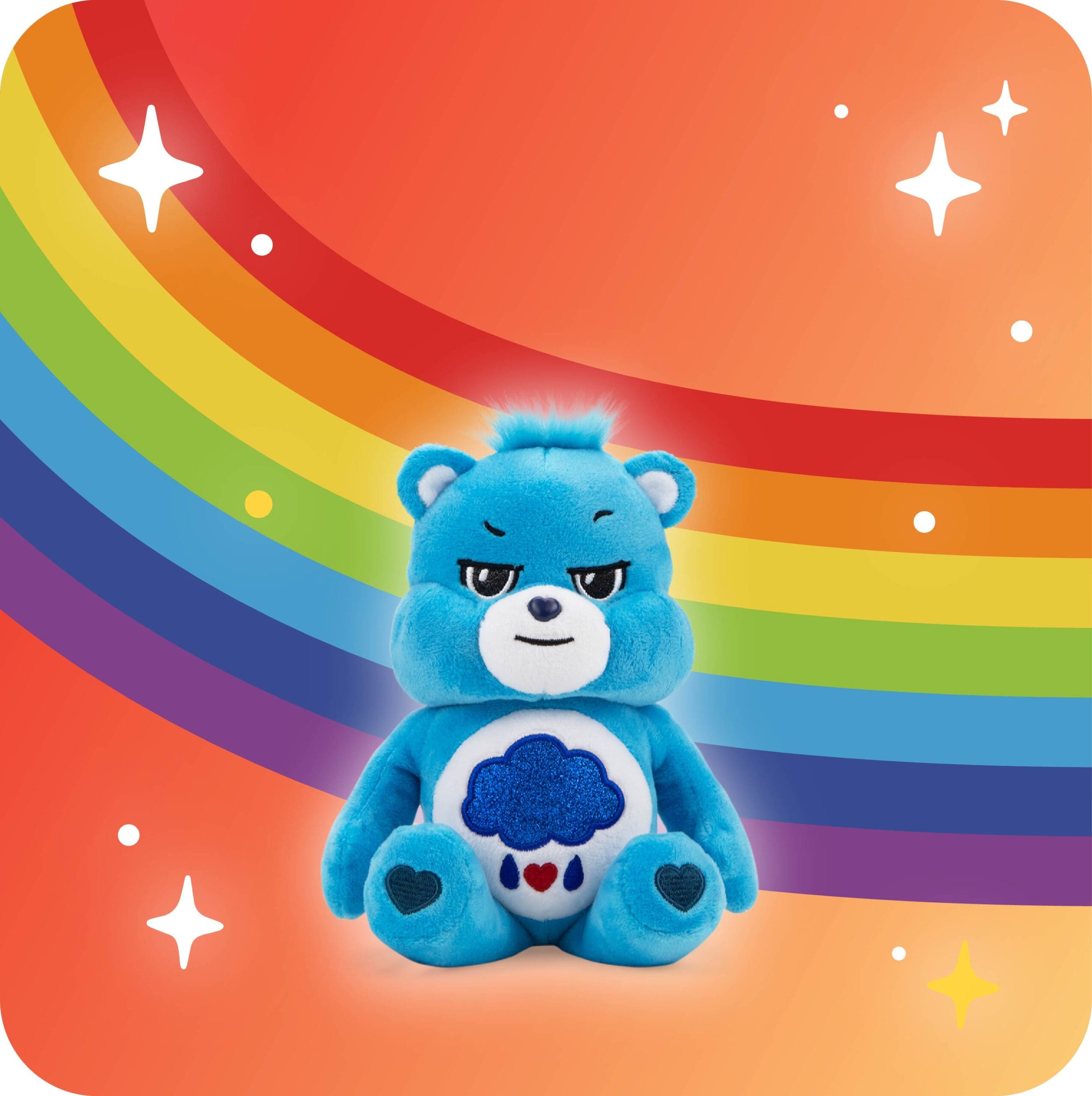  plush Care Bears 9 Bean (Glitter Belly) - Birthday Bear - Soft  Huggable Material!, Small : Toys & Games