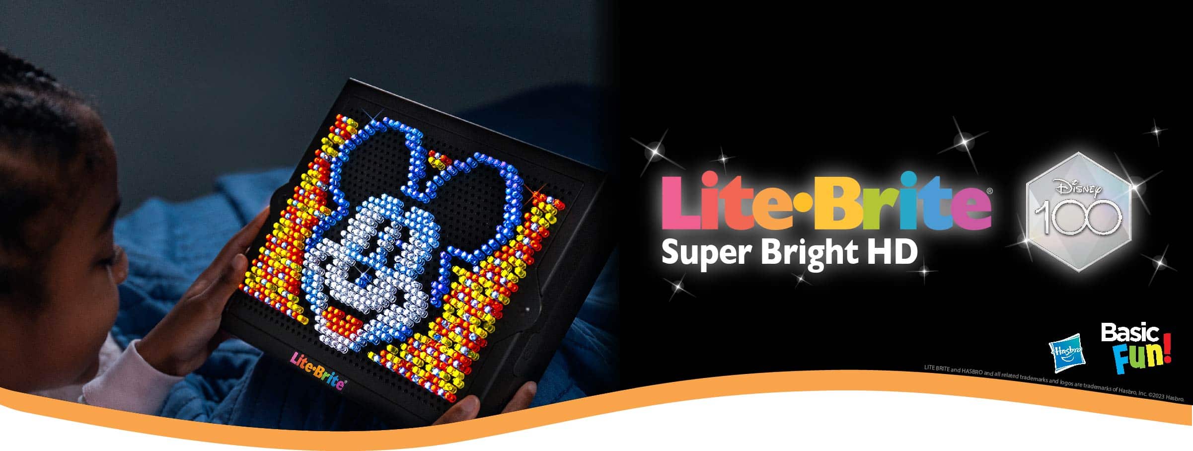 Home 3 Lite Brite Super Bright Disney 100 banner
