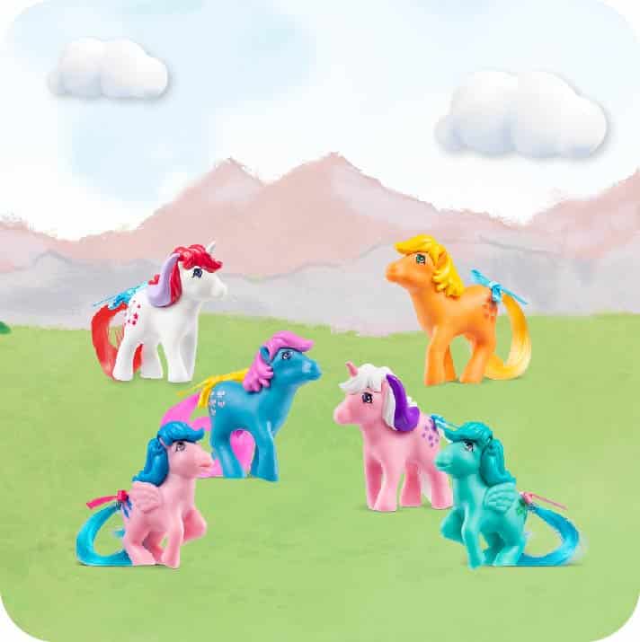 My Little Pony Classic 4 Collectible 40th Anniversary Ponies