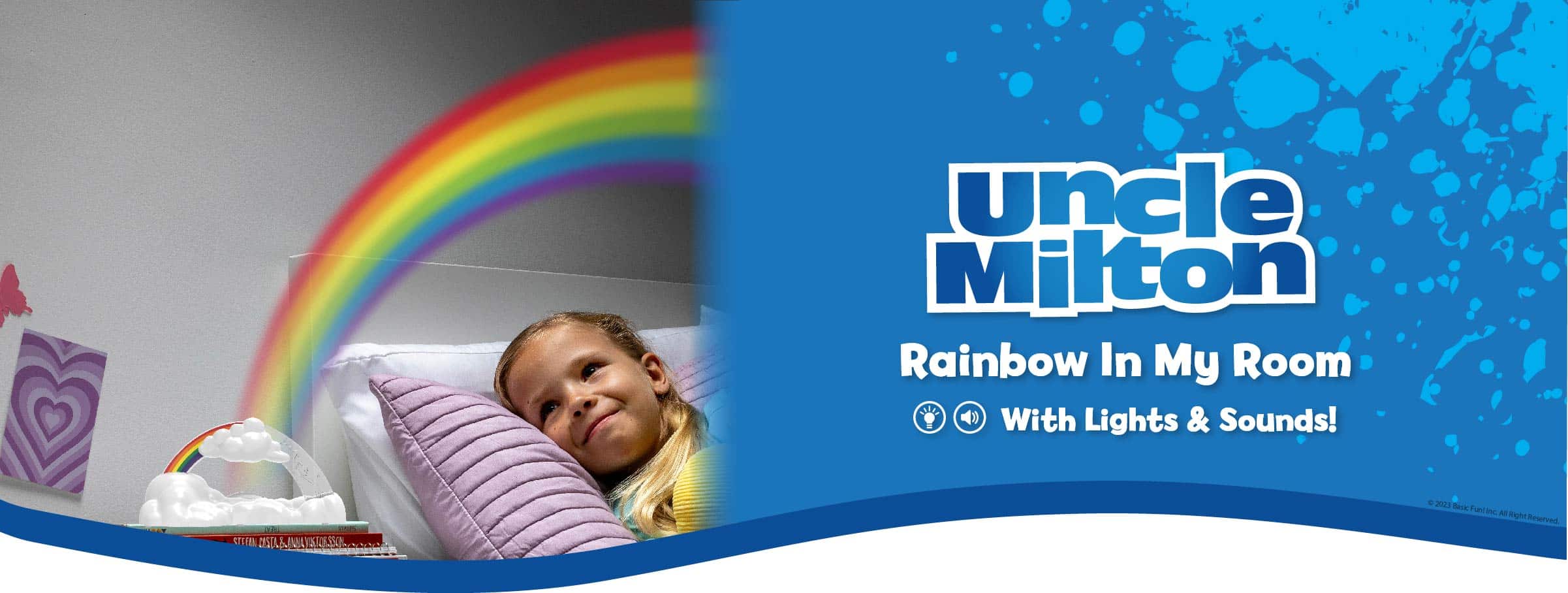 Basic Fun Sales 8 Uncle Milton Rainbow In My Room Banner