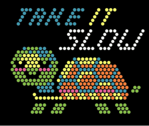 Turtle Lite Brite template