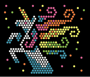 Lite Brite Unicorn template.