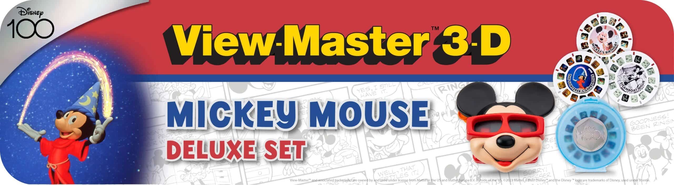 View-Master Three D Mickey Mouse Deluxe Set banner