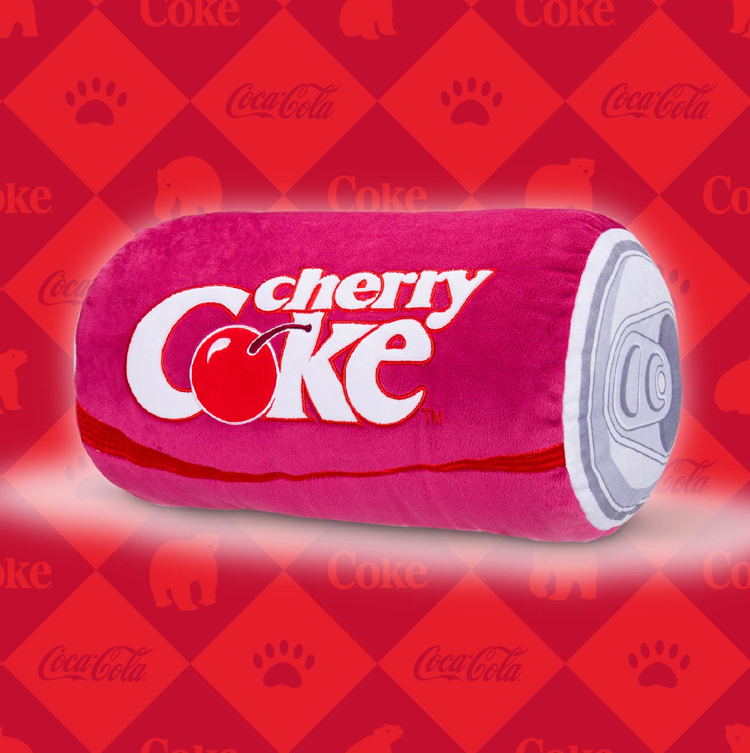 Coca Cola Brand Page Plush CanCherry
