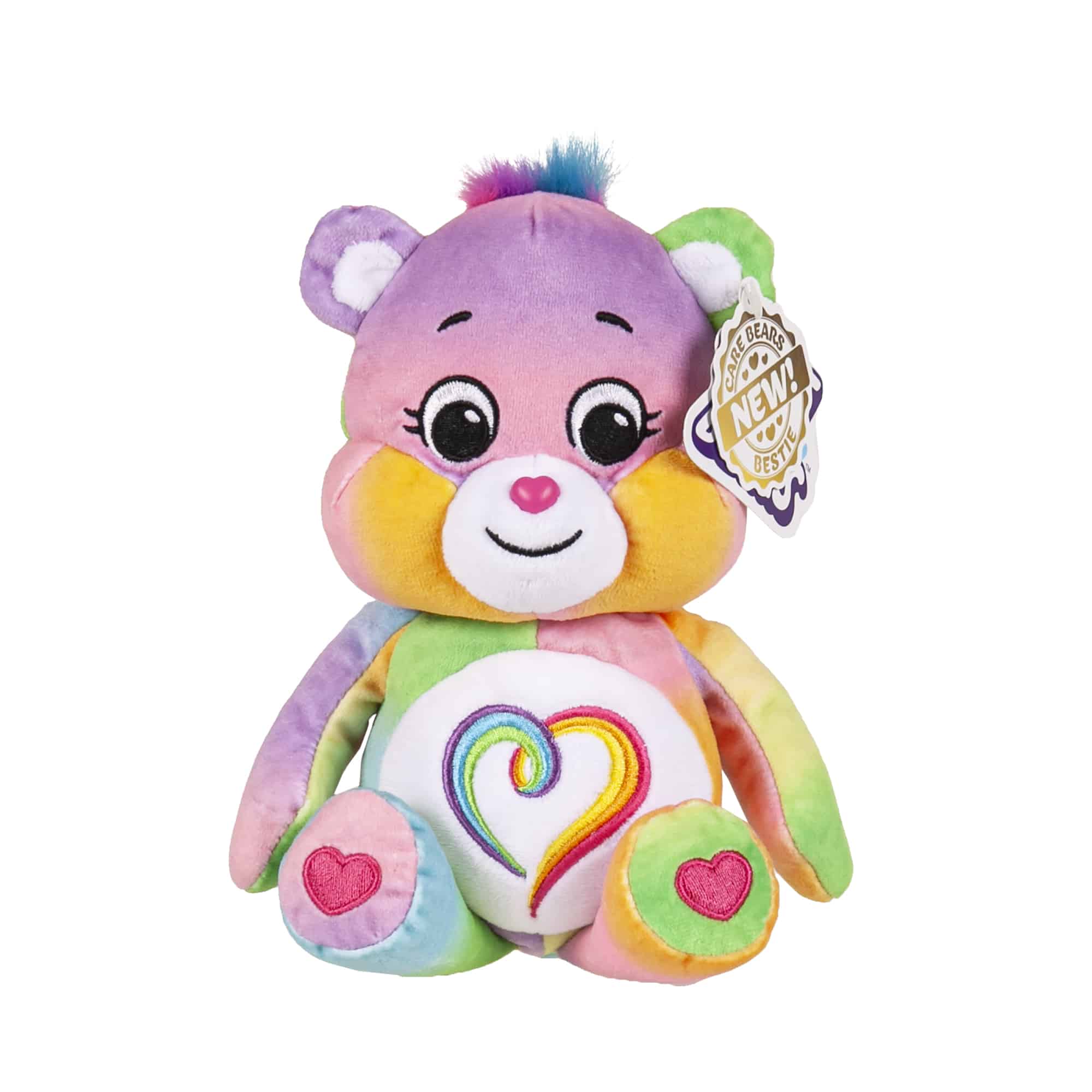 Care Bears™ - Medium Sequin Plush - Cheer Bear - Soft Huggable Material