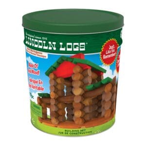 Lincoln Logs Classic Meetinghouse in packaging on white background.