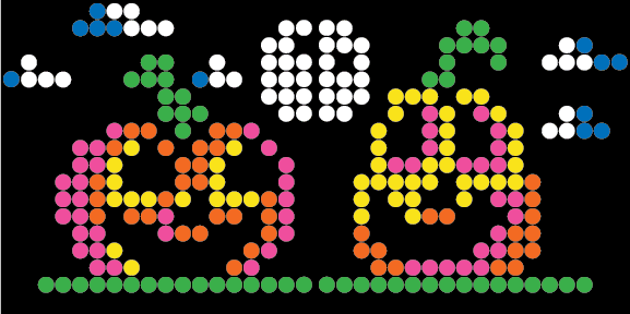 Lite Brite Touch Halloween Template.