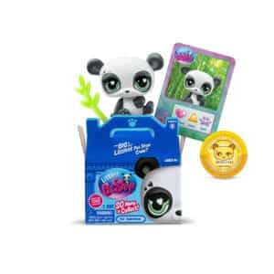 Pet Surprise Singles- Panda on white background.