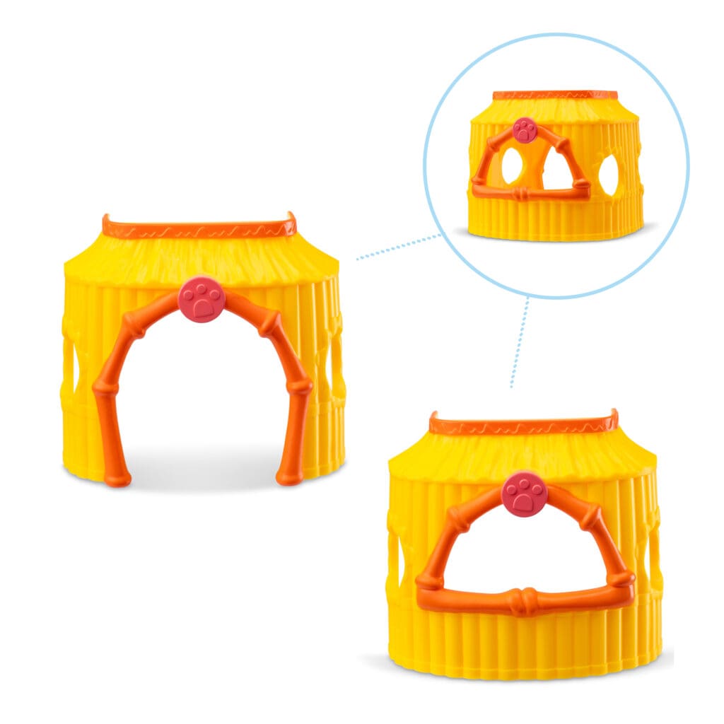 LPS Tiki Hut in Tiki Jungle Play Pack against white background.