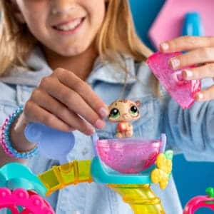 LPS Fun Factory Play Set being played with by young girl.