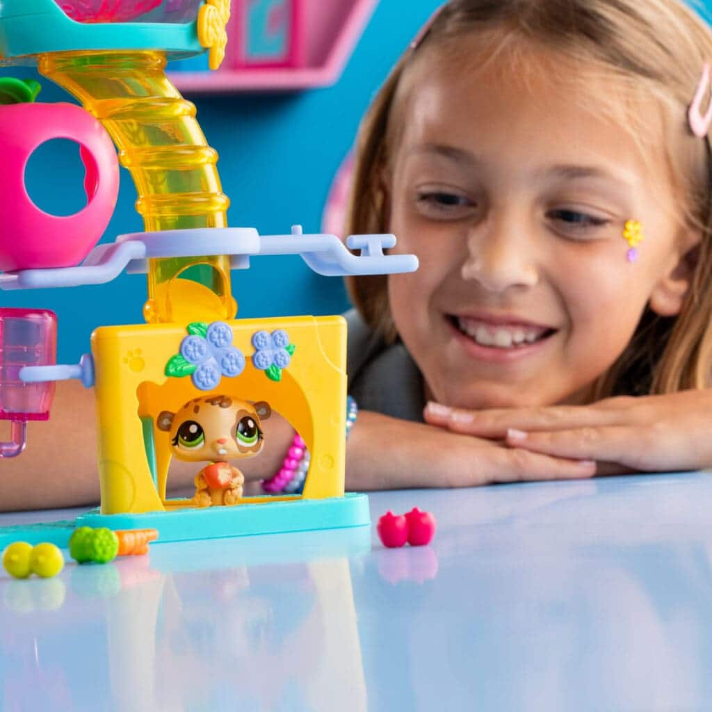 LPS Fun Factory Play Set being played with by young girl.
