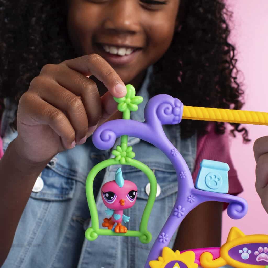 LPS Pets Got Talent Play Set being played with by young girl.