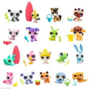 LPS Pet Surprise toys on white background.