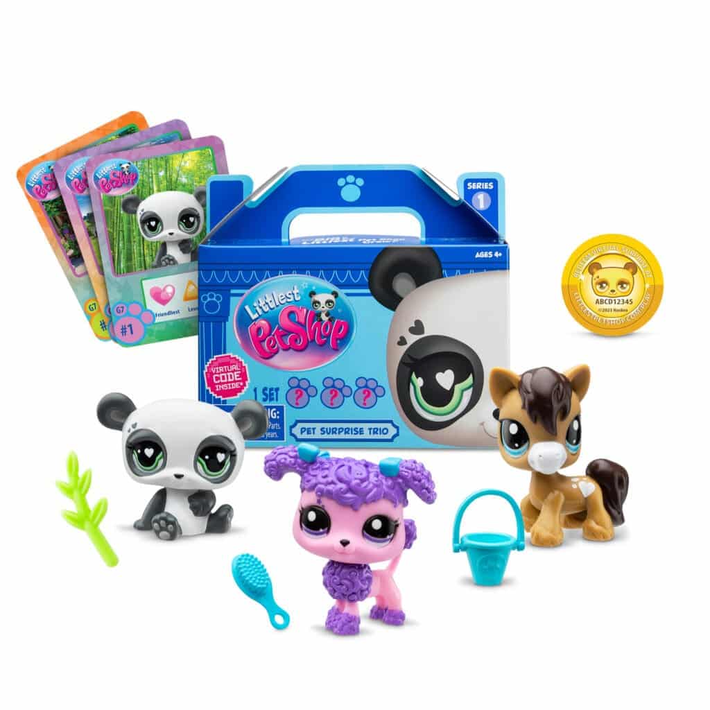 LPS Pet Surprise Trio on white background.