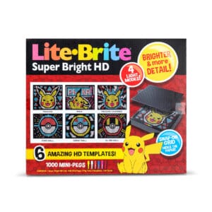 Lite Brite Super Bright HD Pokémon Edition in packaging on white background.