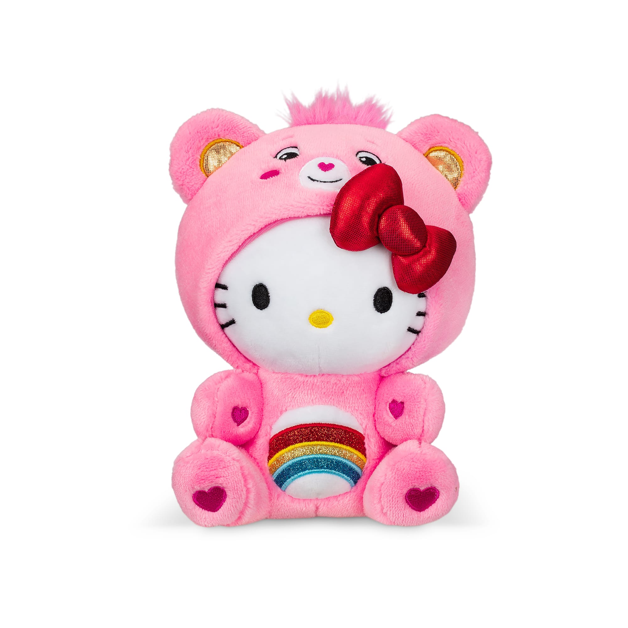 Care Bears™ - Hello Kitty and Friends Fun Size Plush - Hello Kitty as Cheer  Bear