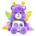 A purple Share Bear plush toy from the Care Bears collection is shown against a plain white background.