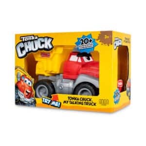 Tonka Chuck In Package on white backgrouond.