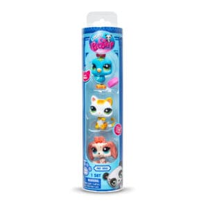 The front angle of LPS City Vibes three pack in cylindrical packaging on white background.