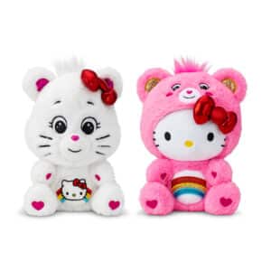 Care Bears Hello Kitty 2 Pack sitting next to each other with a white background behind them.