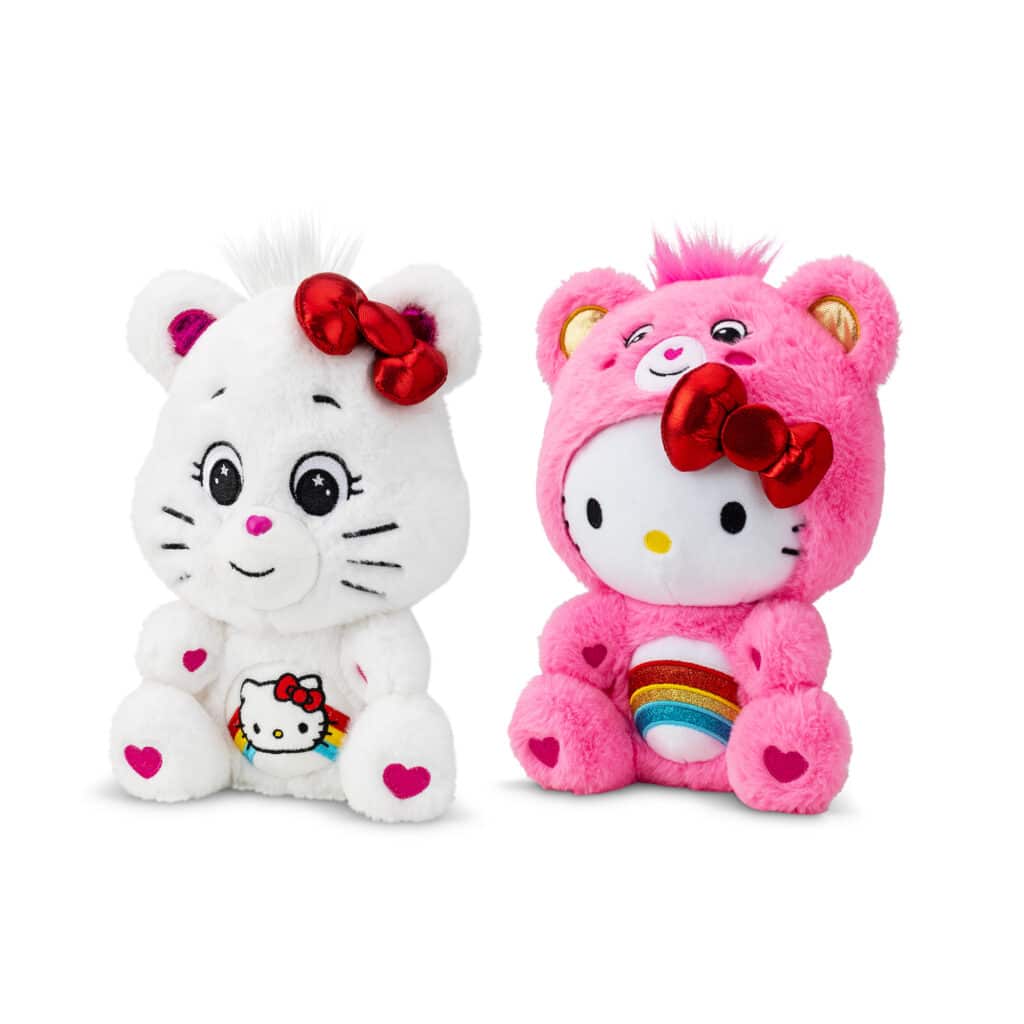 Care Bears Hello Kitty 2 Pack sitting together against a white background.